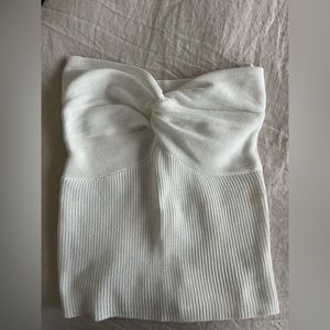 Strapless knit tube top